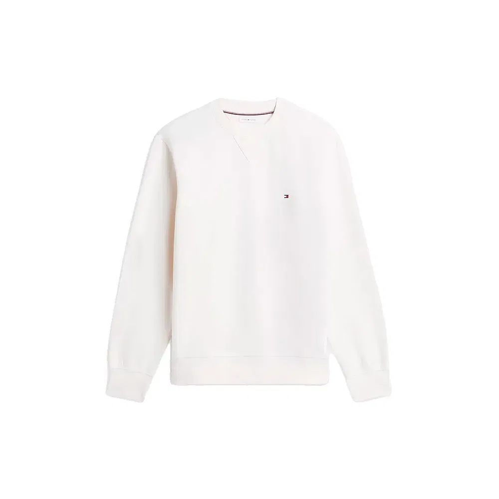 Мужской свитшот из футера с фирменным брендингом Tommy hilfiger, White — фото 3