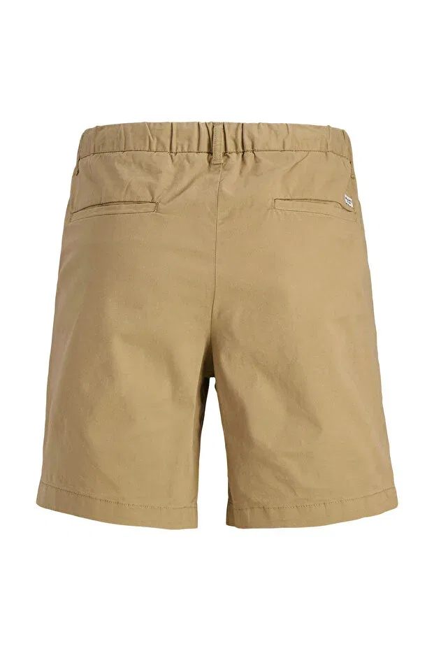 Детские шорты для мальчиков однотонные Jack & Jones, Brown-102257550 — фото 2
