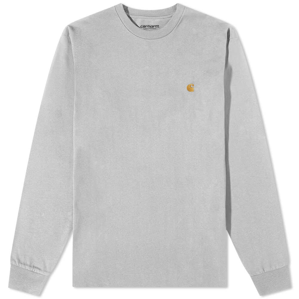 

Футболка Carhartt WIP Long Sleeve Chase Tee, Серый, Футболка Carhartt WIP Long Sleeve Chase Tee