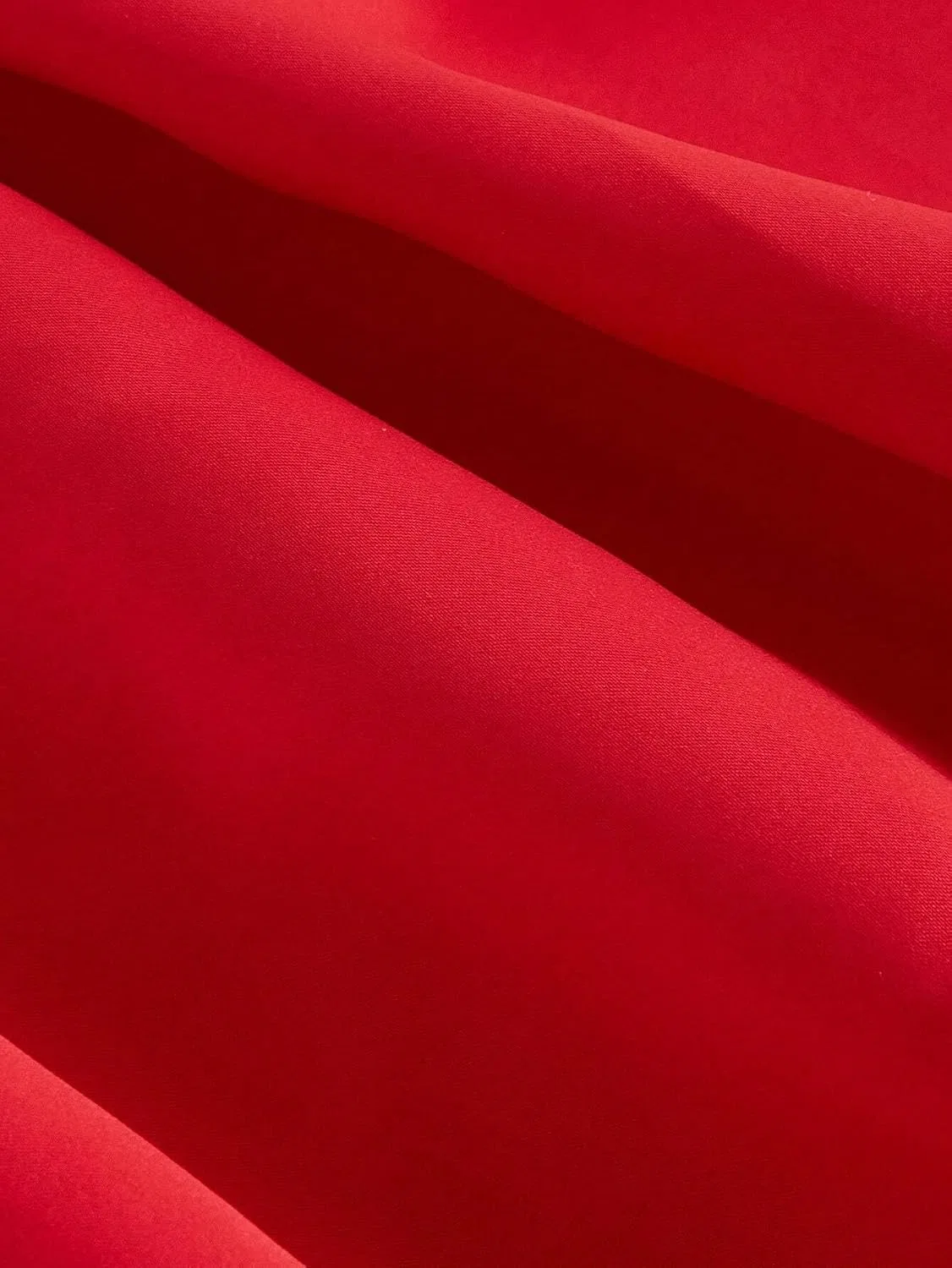 Женское короткое платье с асимметрией и бантом Fit and Flared, Red — фото 4