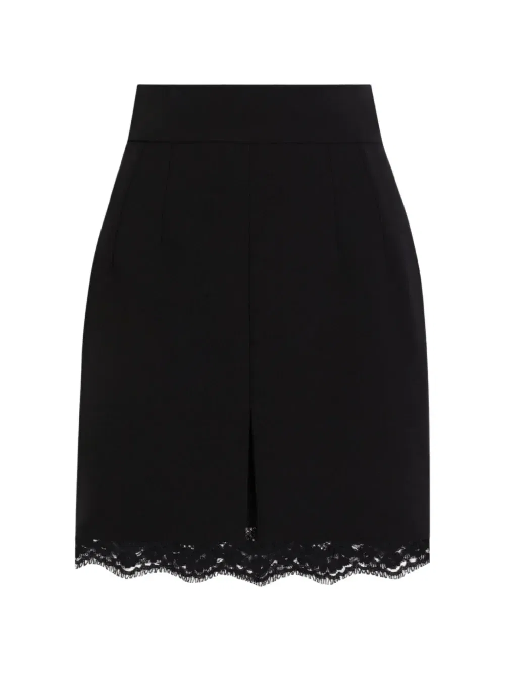 Юбка из шерсти двойного крепа DOLCE & GABBANA, черный