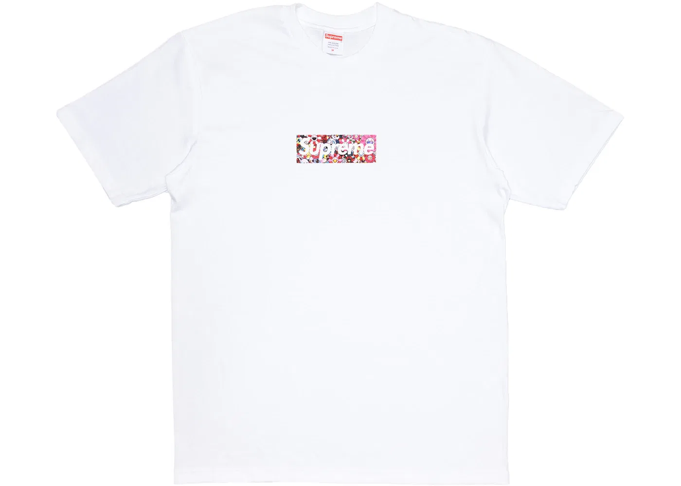 Мужская футболка с принтом Supreme Takashi Murakami COVID-19 Relief Box Logo Tee, White