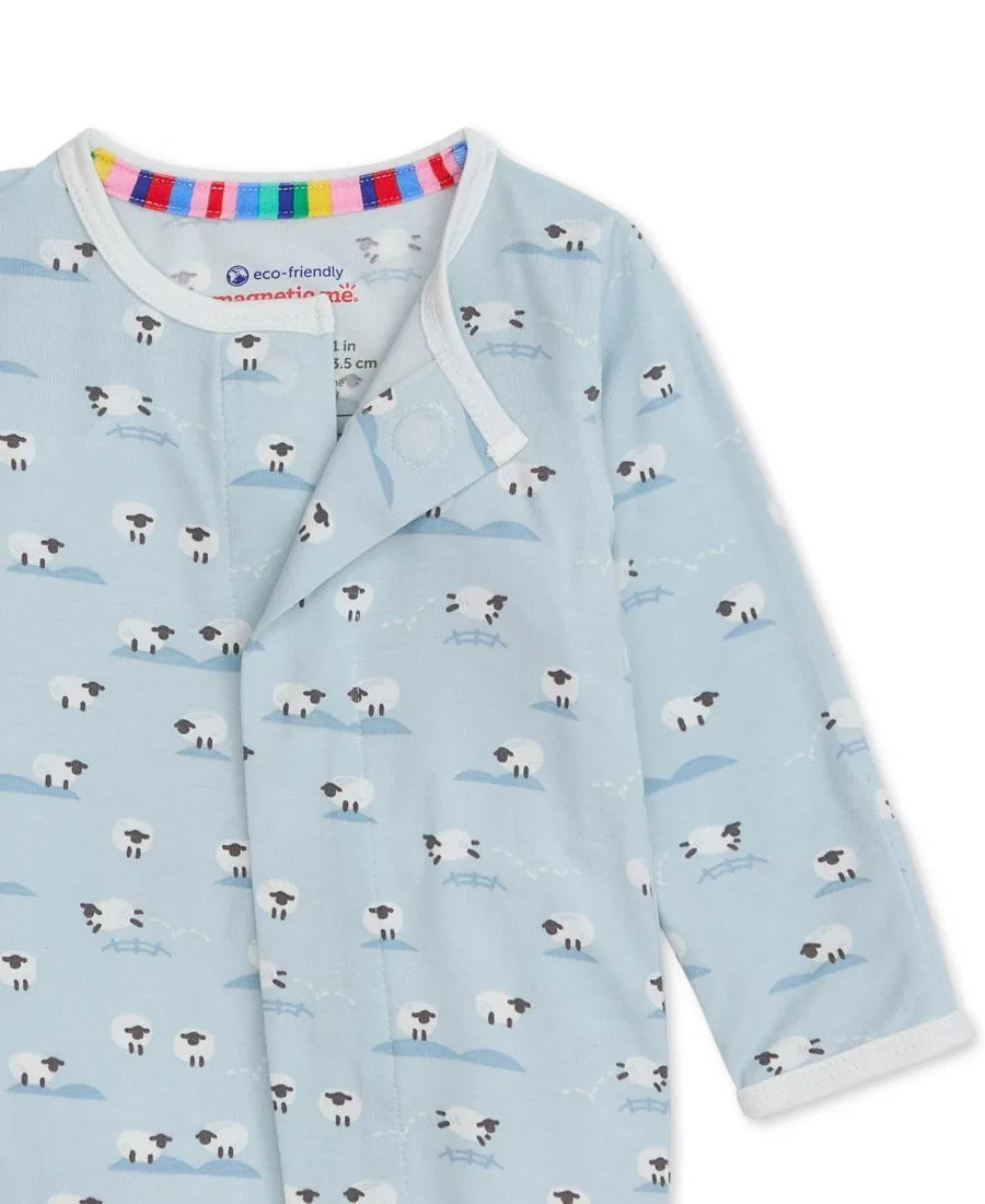 Боди-комбинезон с длинным рукавом Baa Baa Baby Magnetic Me, Blue — фото 2