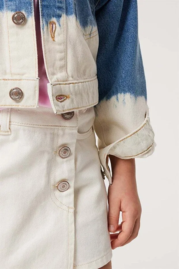 Детские шорты для девочек джинсовые Lee Cooper, White Jean — фото 4