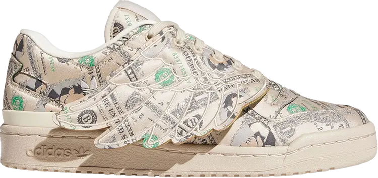 Кроссовки Adidas Forum Wings 1.0 Low 'Money' кремовые — фото 2