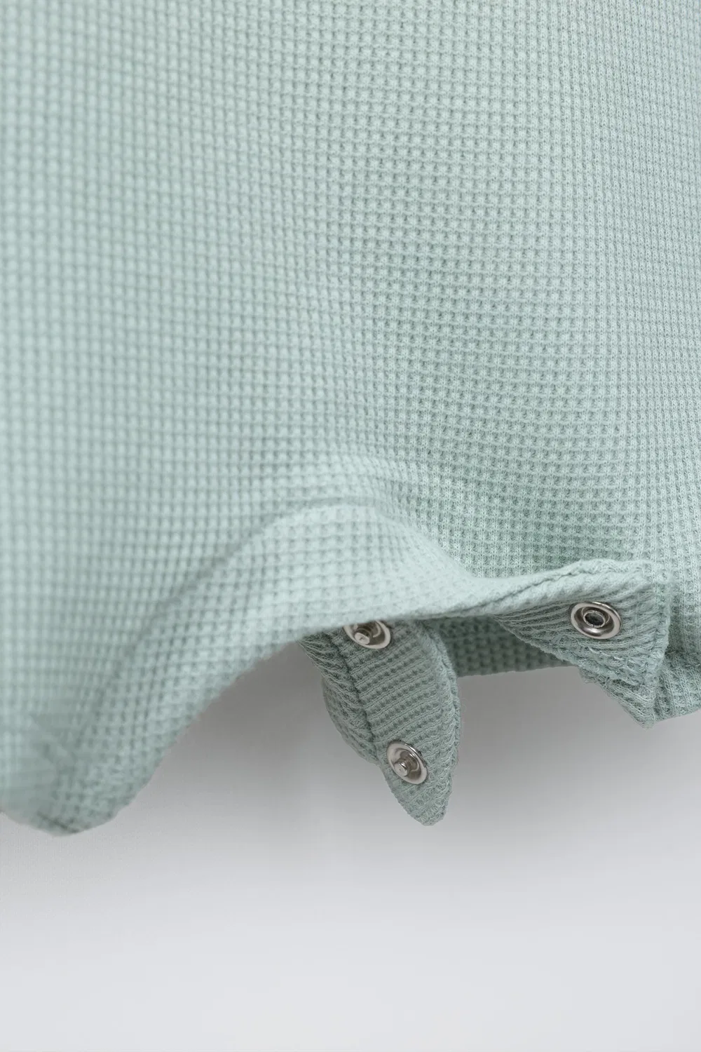 Комбинезон Henley из вафельной вязки ZARA, Sea Green — фото 4