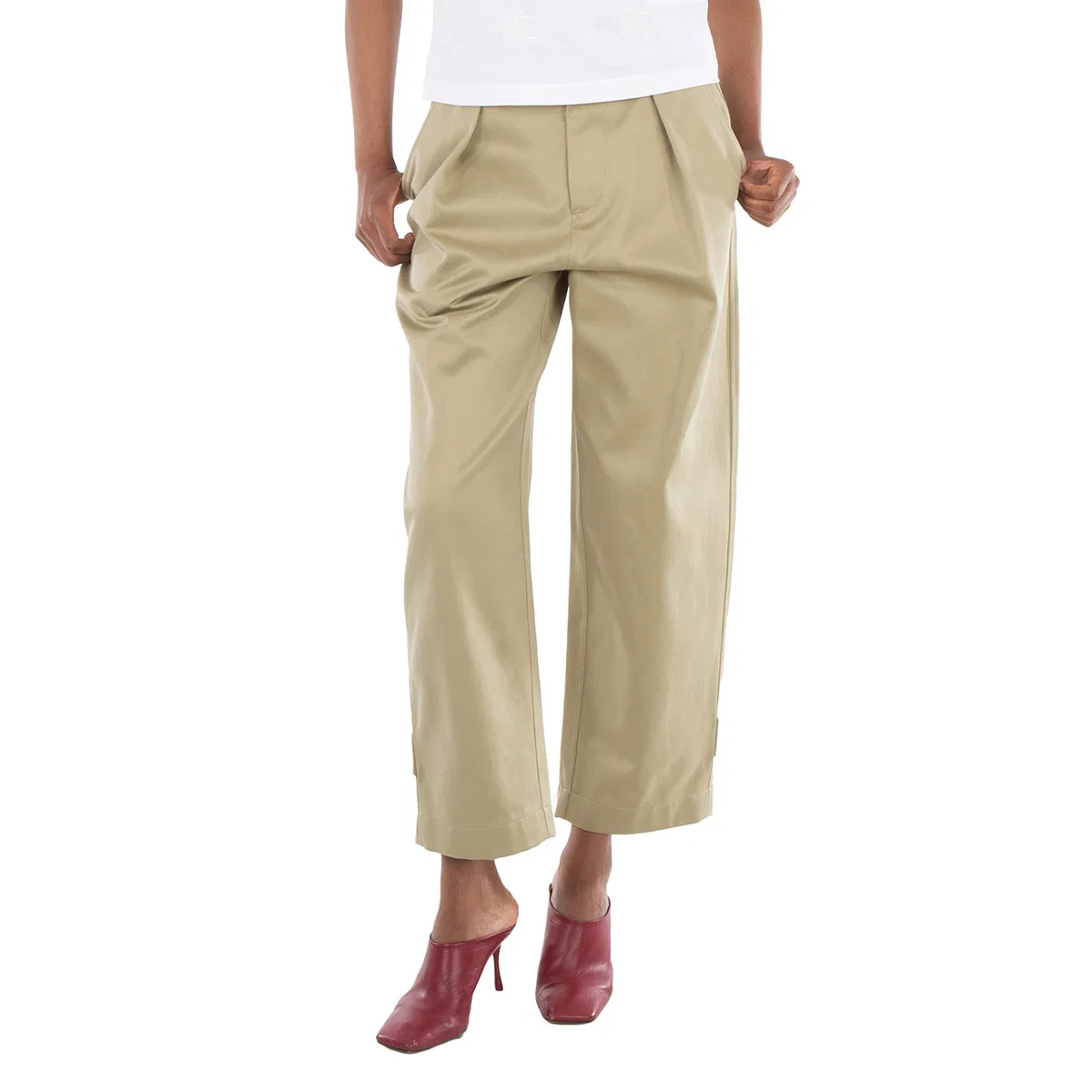 Брюки женские с защипами Pleated Tailored Trousers Burberry
