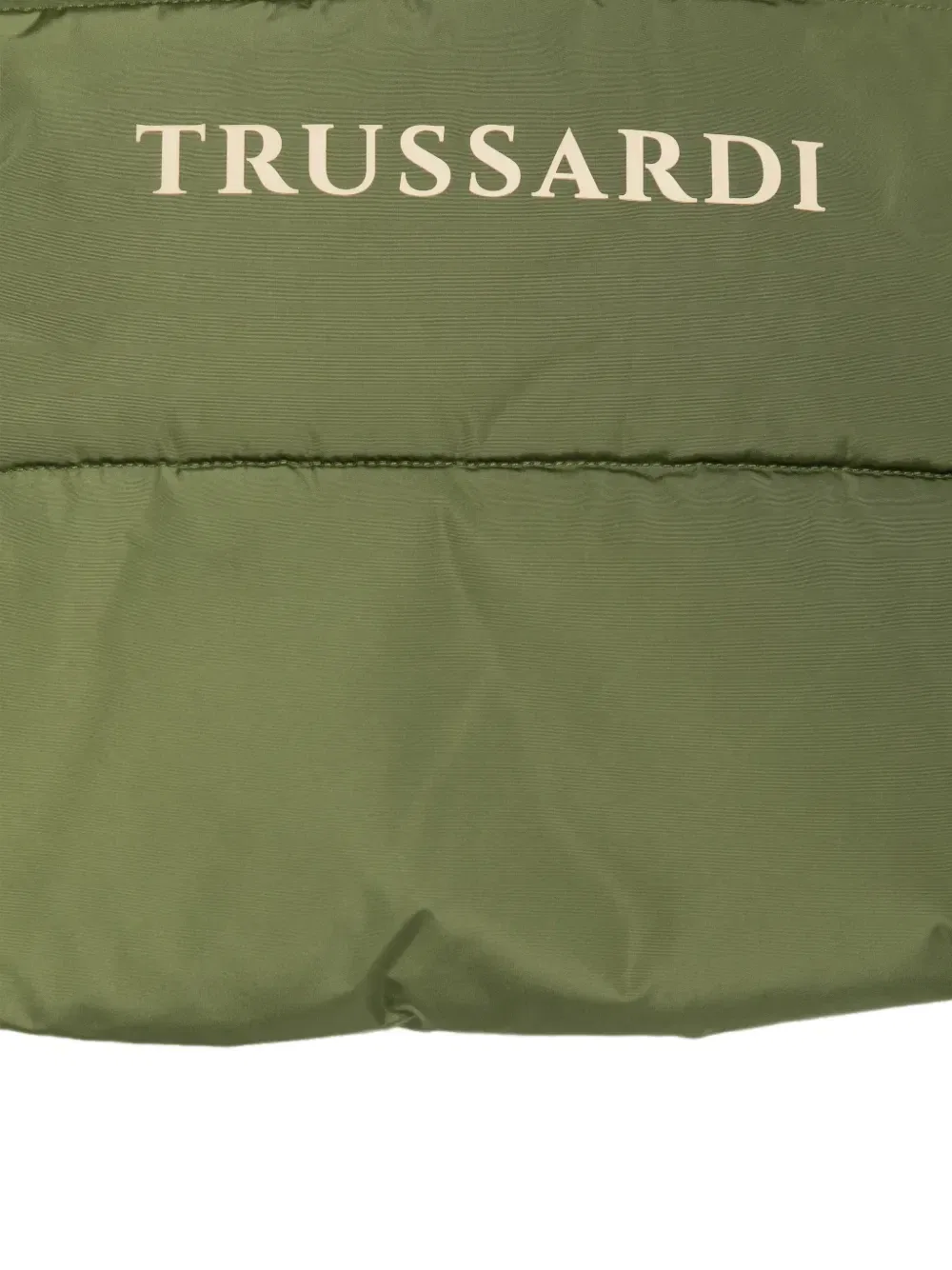 Стеганый жилет с логотипом TRUSSARDI JUNIOR, зеленый — фото 3