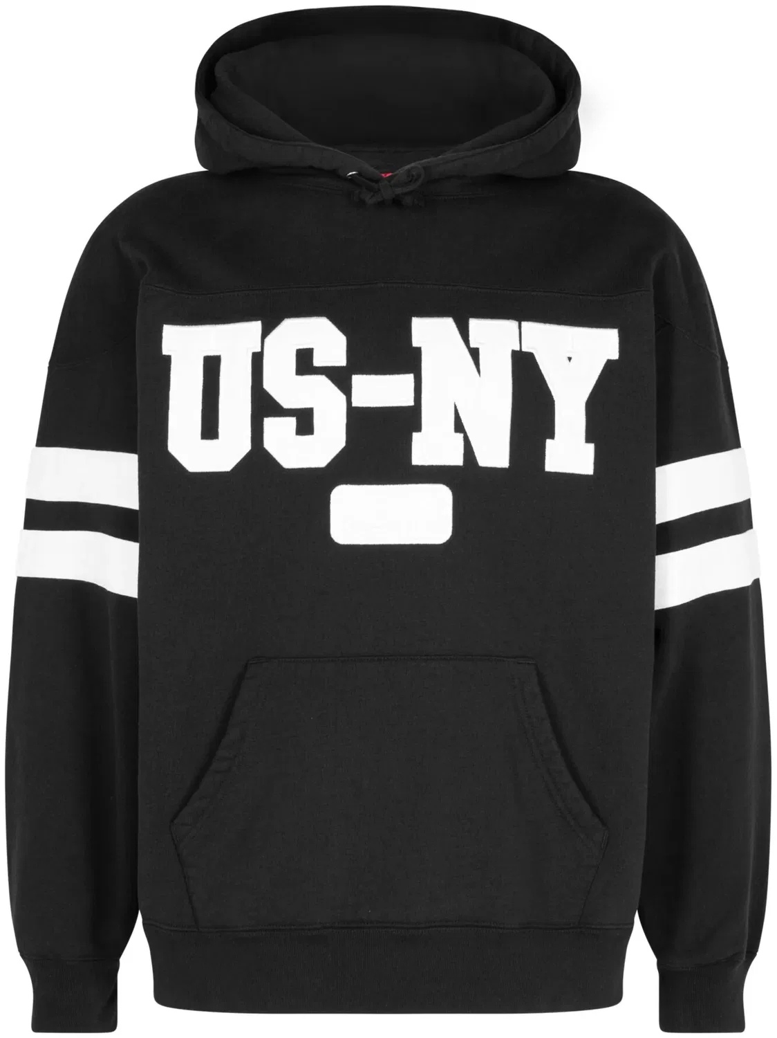 Supreme Худи US-NY хлопковое черный