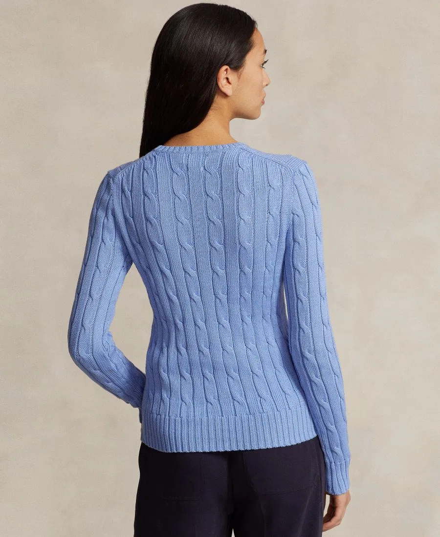 Свитер с воротником-гольф из хлопка, Slim Fit Polo Ralph Lauren, New Litchfield Blue — фото 4