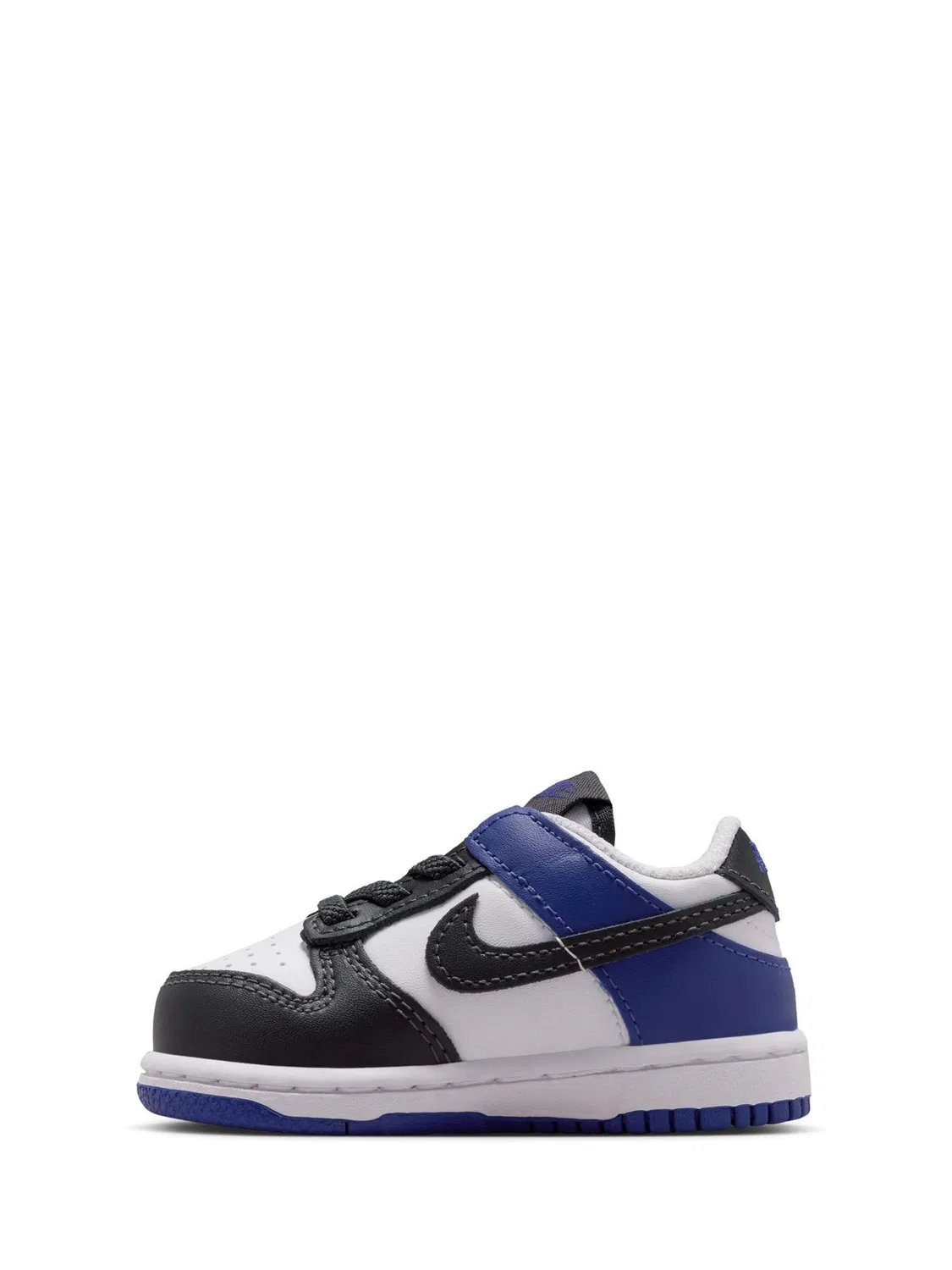 Кроссовки Nike Dunk Low, белый/черный/синий — фото 4