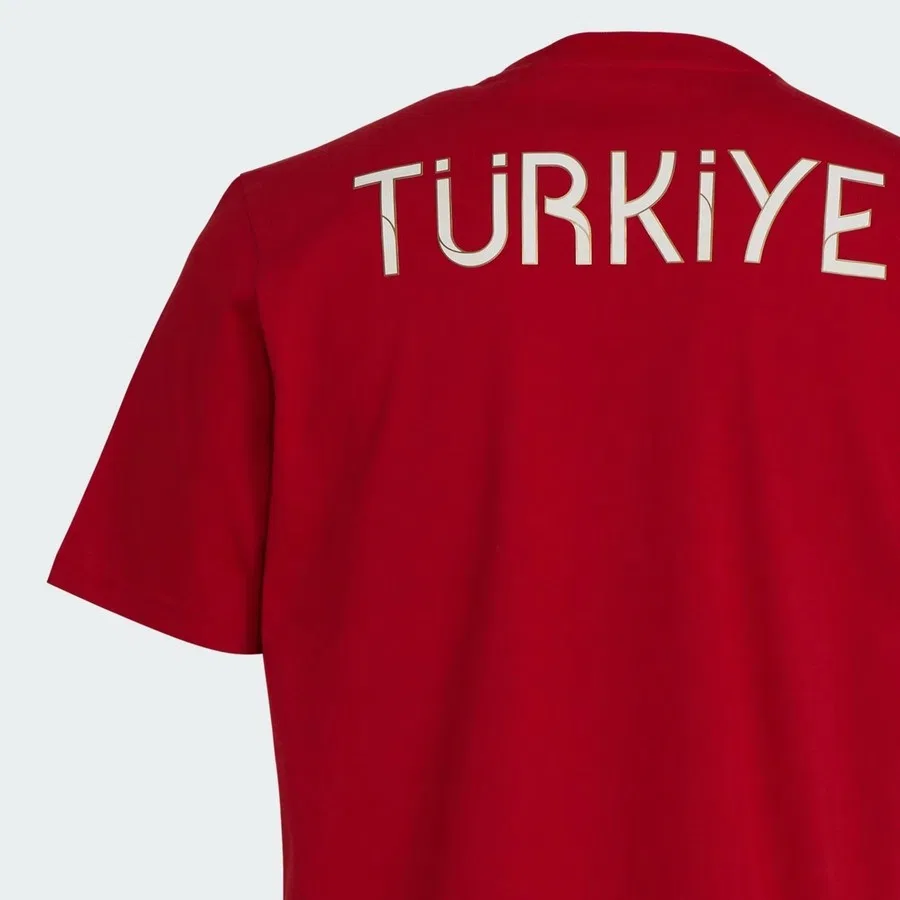 Футболка спортивная с принтом TURKIYE TEE C M adidas, Красный — фото 4