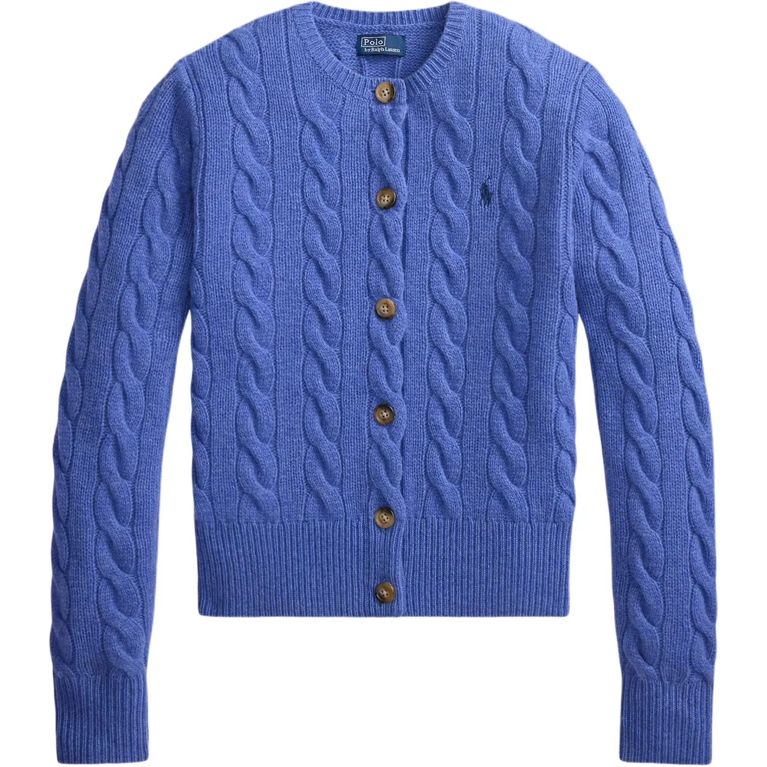 Женский свитер с круглым вырезом прямого кроя Blue Polo Ralph Lauren