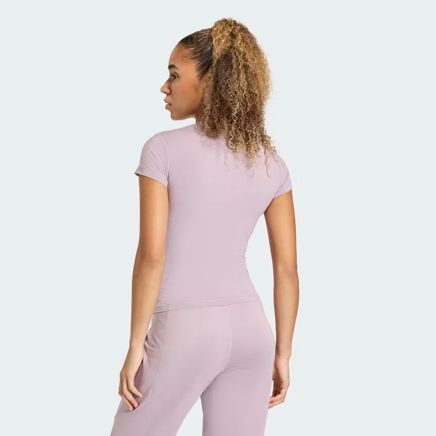 Женская футболка с коротким рукавом Primelift Essentials Workout Contour adidas, Сиреневый — фото 2