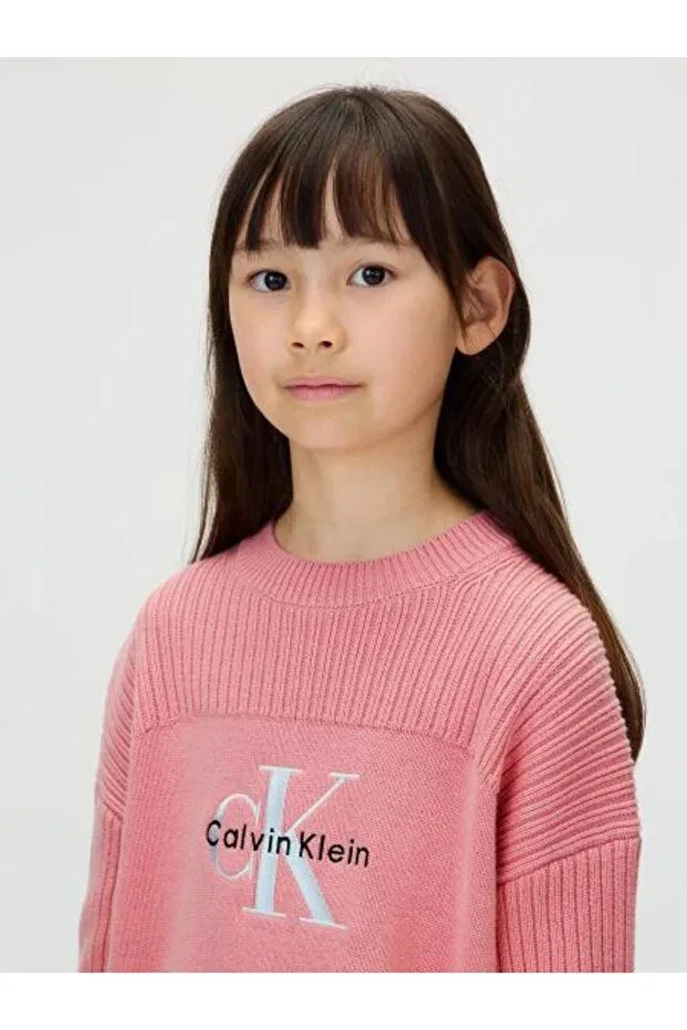 Детские свитшот для девочек хлопковый Calvin Klein, Purple — фото 4