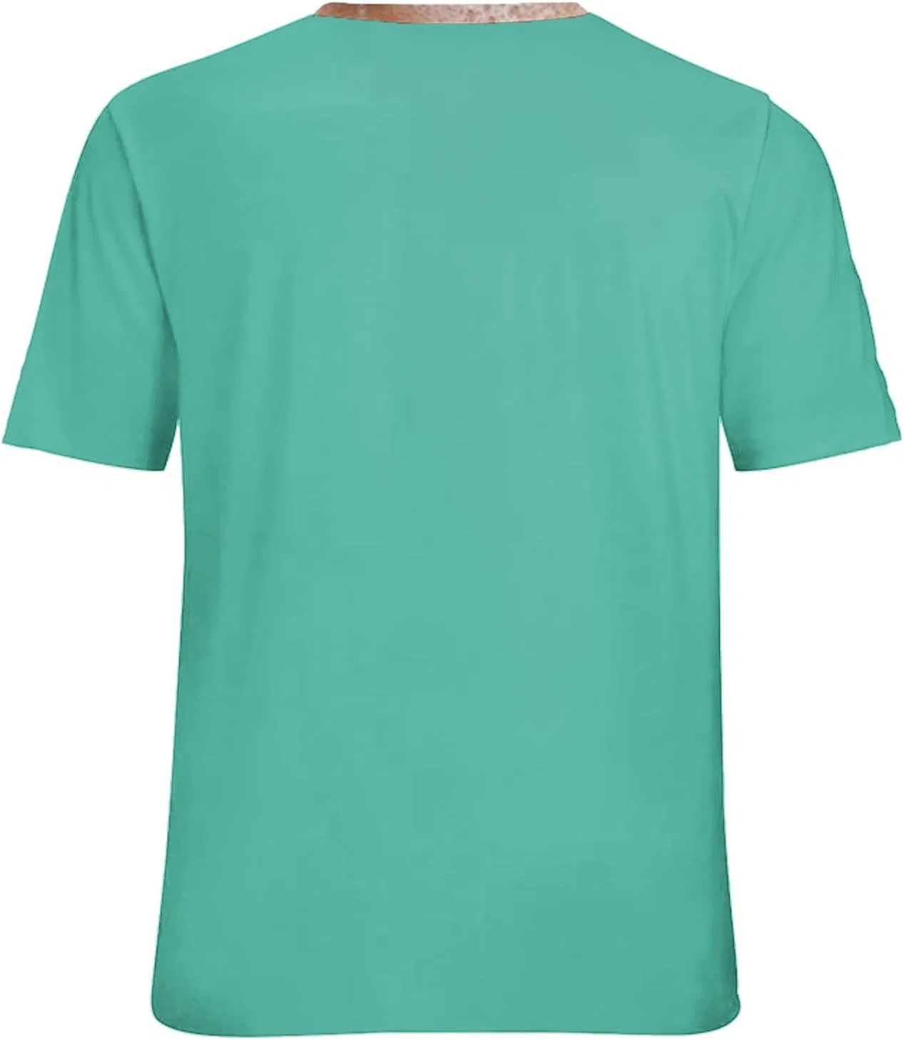 Мужская футболка с принтом Casual Loose, Mint Green — фото 4