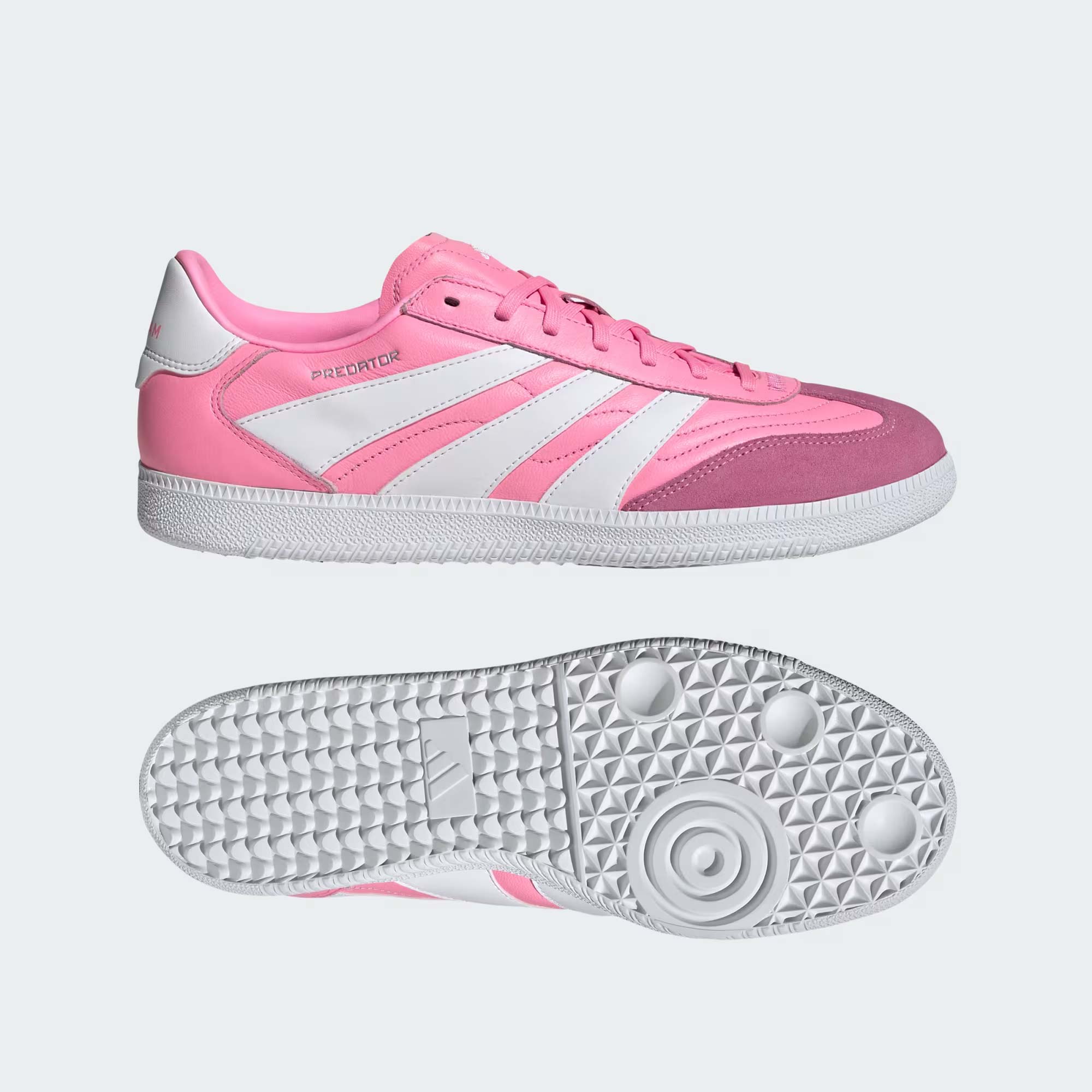 Кроссовки Adidas Predator Freestyle IN x David Beckham, розовый/белый — фото 2