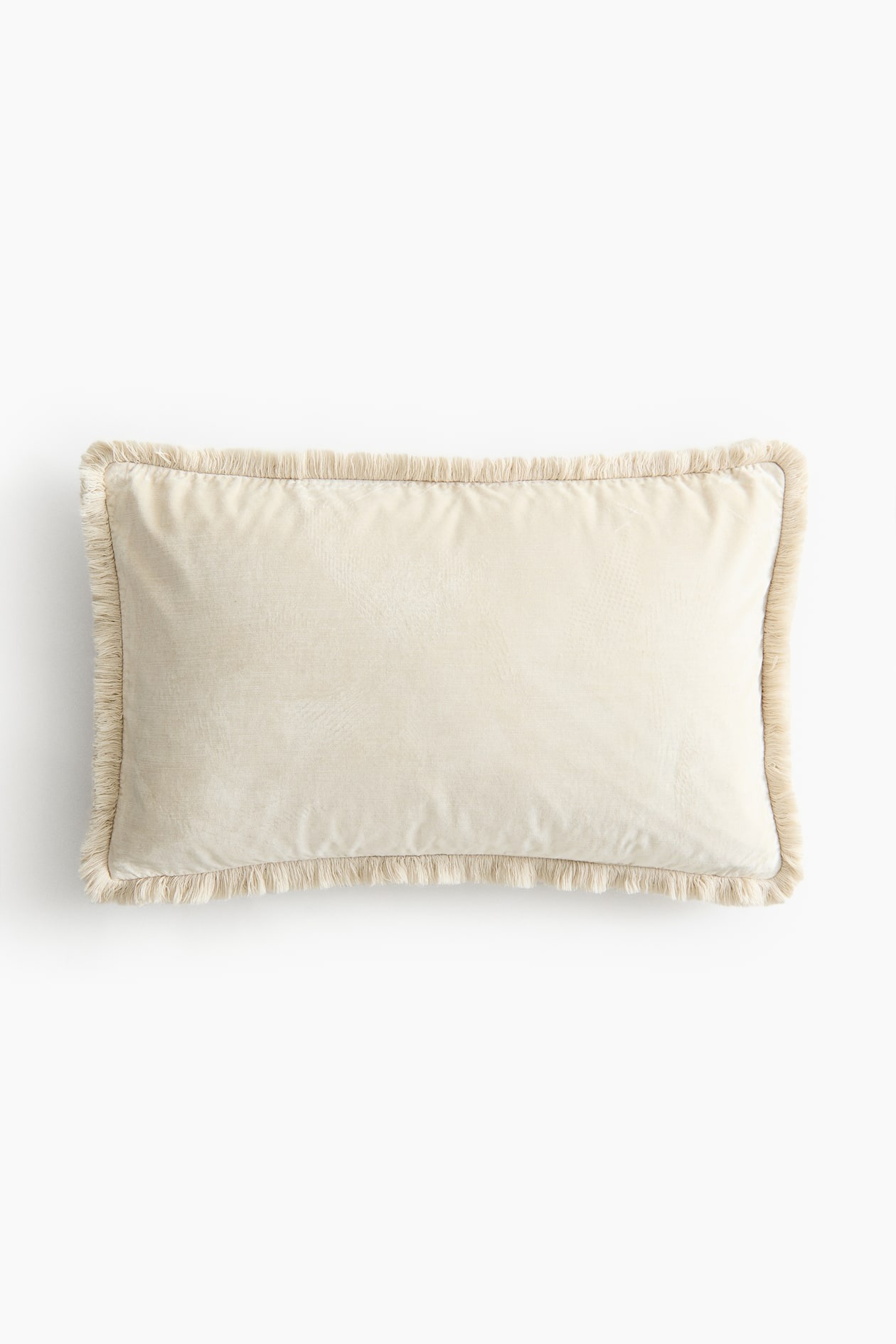 

Наволочка H&M Home Velvet, 40X60 см, светло-бежевый