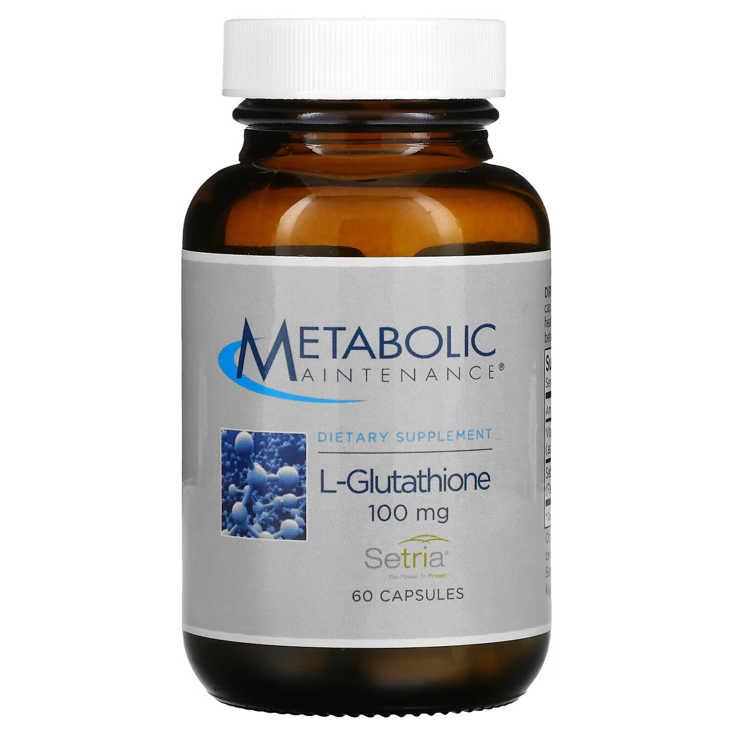 

Metabolic Maintenance, L-глутатион, 100 мг, 60 капсул