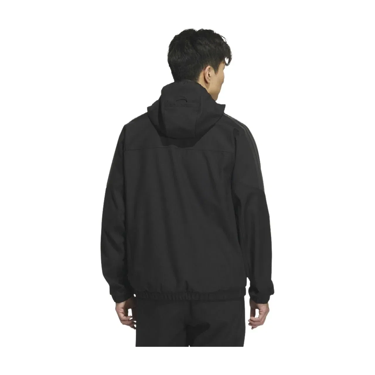 Мужская куртка Warm Woven Hooded Jacket 'Black' adidas, черный — фото 3