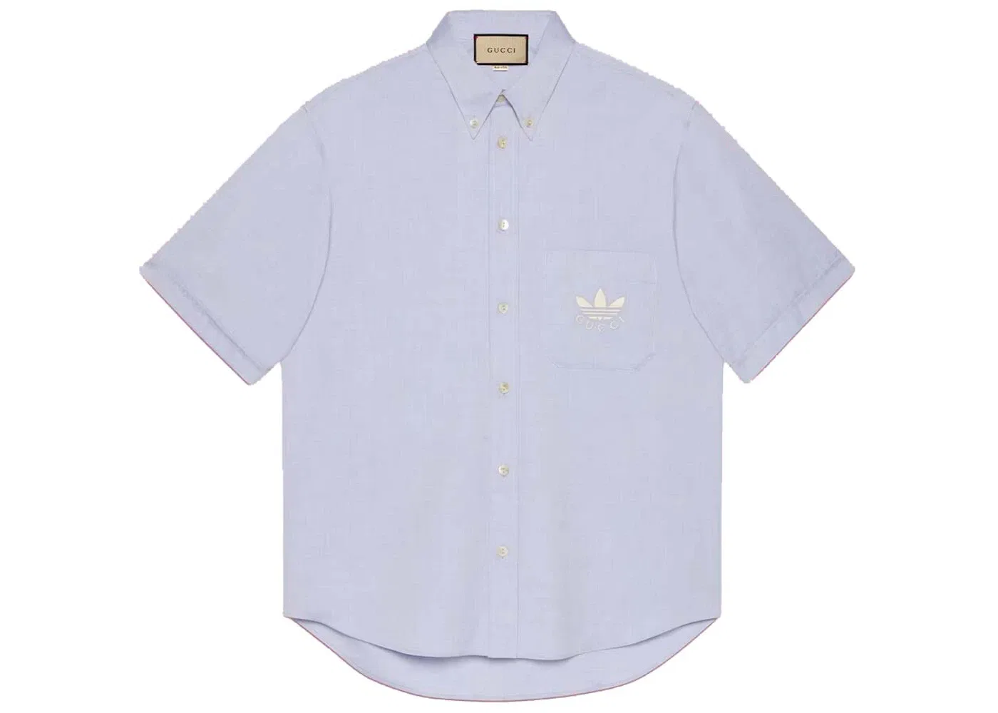 Мужская рубашка хлопковая Shirt (FW22) Gucci, Light Blue