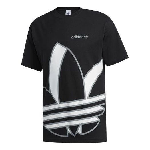 

Футболка adidas originals Large Logo Printing Sports Round Neck Short Sleeve Black, черный