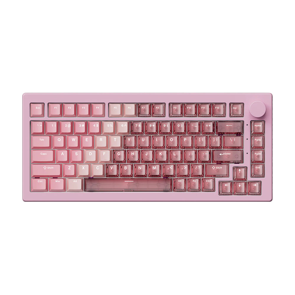 

Клавиатура Akko 5075 V3 HE, градиент розовый/прозрачный, английская раскладка