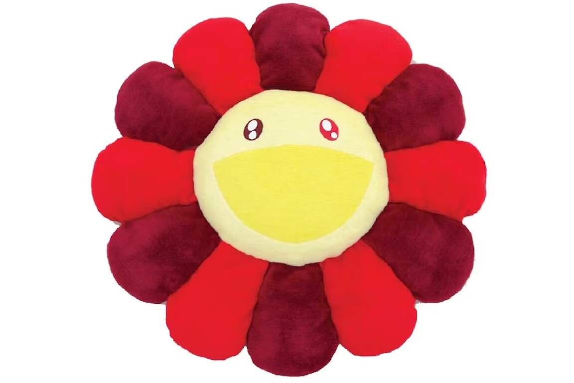 

Мягкая плюшевая фигурка Takashi Murakami Flower, 30 см, красный/бордовый/желтый