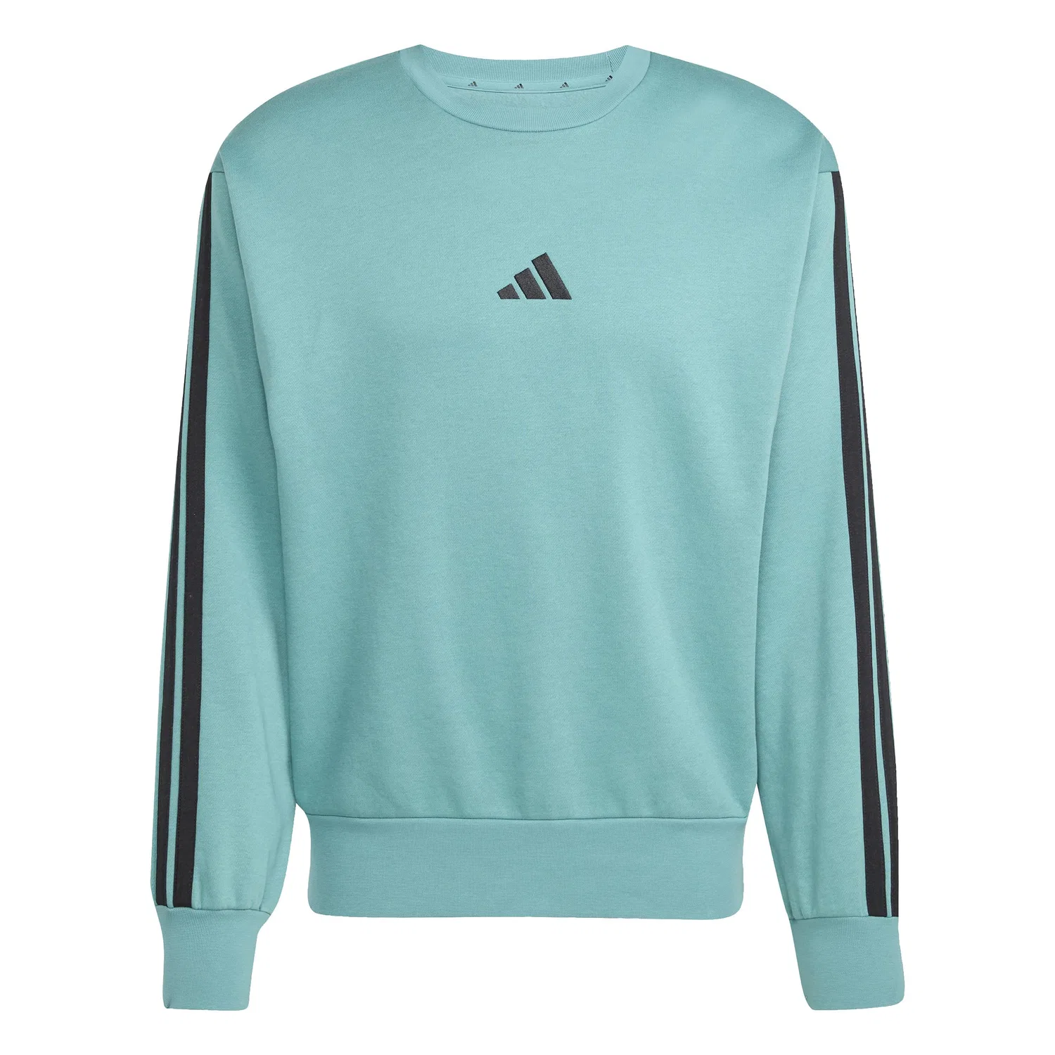 Мужской свитшот с тремя полосками Essentials adidas, Powder Teal/Black