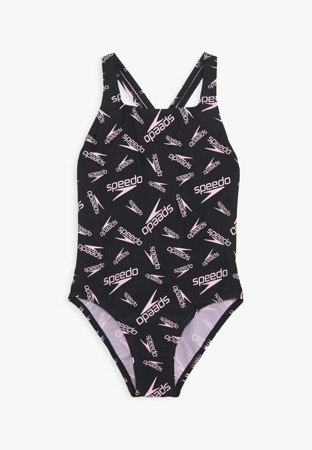 Купальник с принтом в виде медали Speedo, Black/Candy
