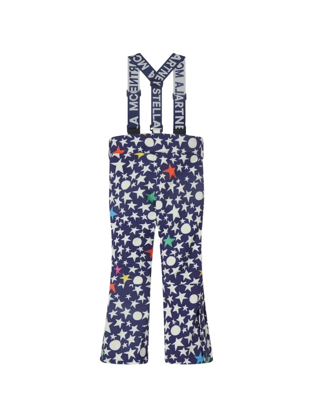 Лыжные брюки с логотипом и принтом в виде звезд Stella McCartney Kids, синий — фото 2