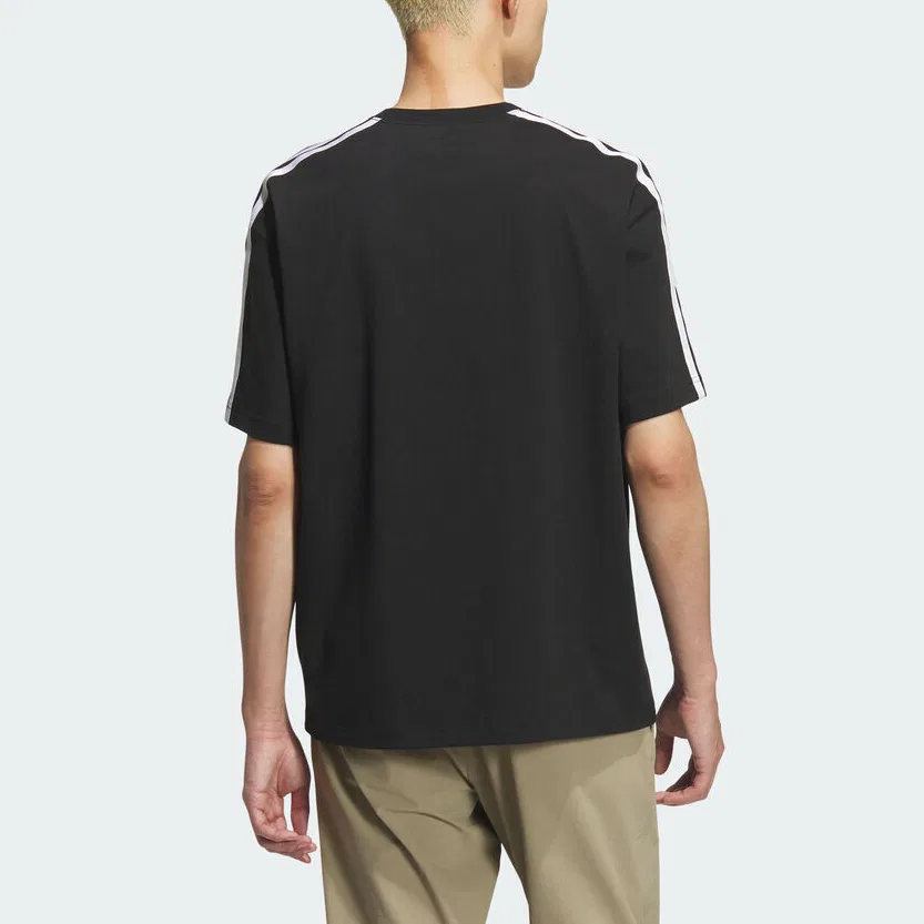 Футболка с круглым вырезом ESSENTIALS, Adidas, Black — фото 4