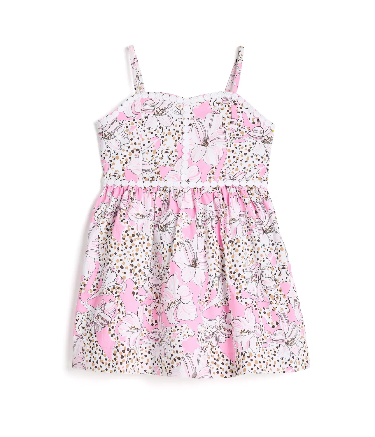 Мини-платье Хейлан (для детей постарше) Lilly Pulitzer Kids, Conch Shell Pink Wildness