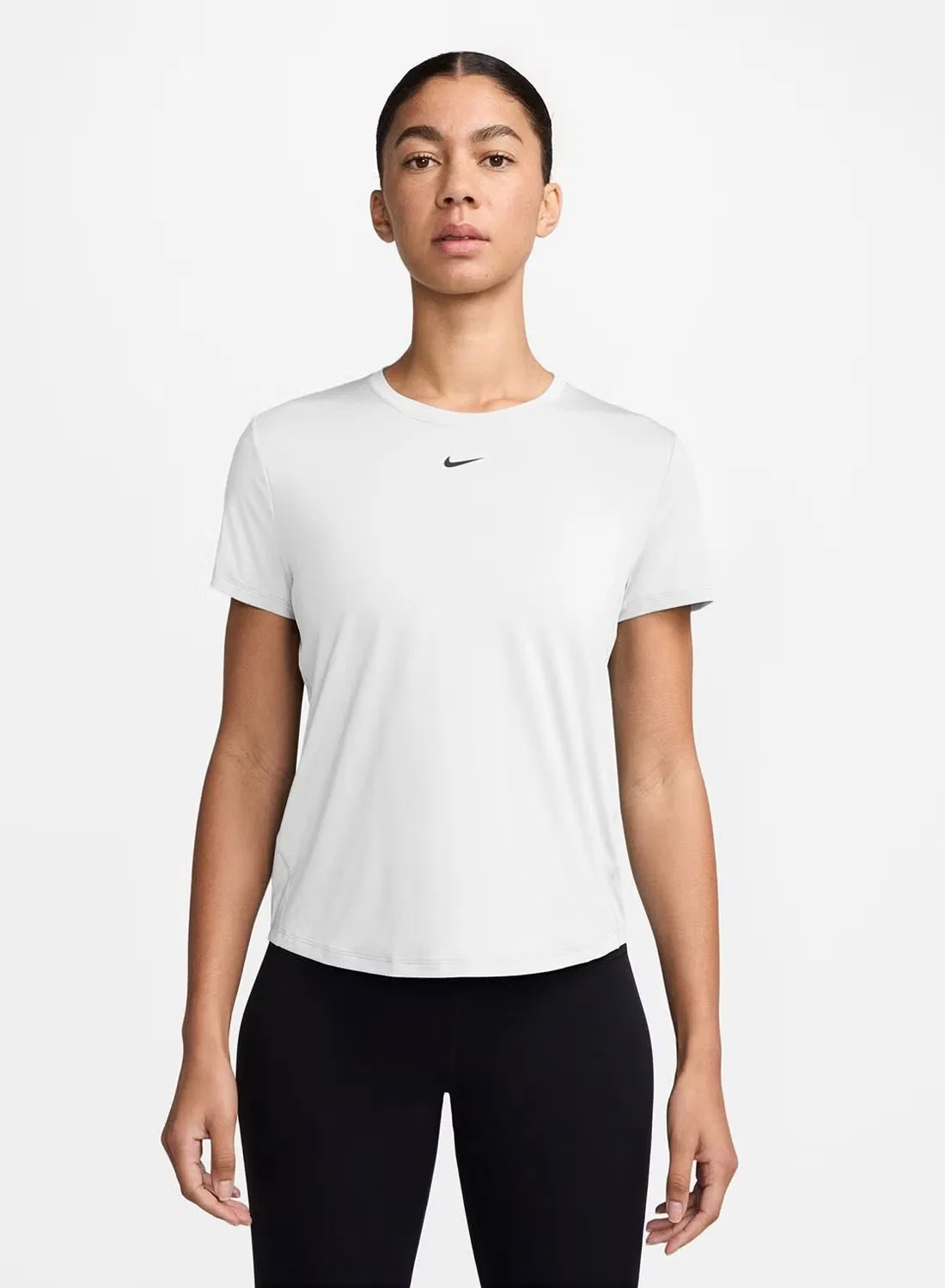 Топ с коротким рукавом классический Dri-Fit Nike, белый