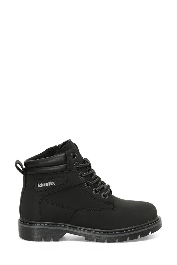 Детские ботинки для мальчиков с молнией и шнуровкой Burton 4pr black boy's boots Kinetix, Black-101912786