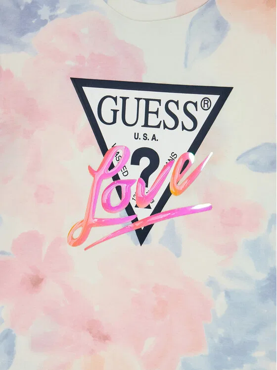Футболка boxy fit Guess, мультиколор — фото 3