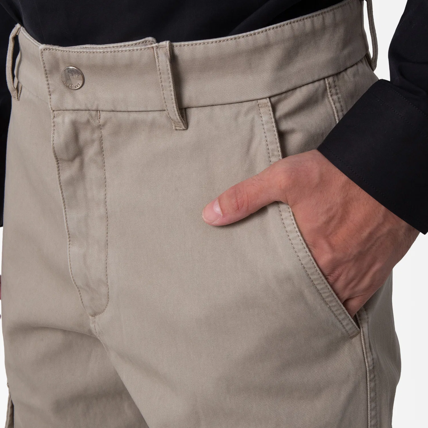 Брюки карго прямого кроя из хлопка Straight-Leg Cotton Cargo Trousers Burberry, Heron — фото 3