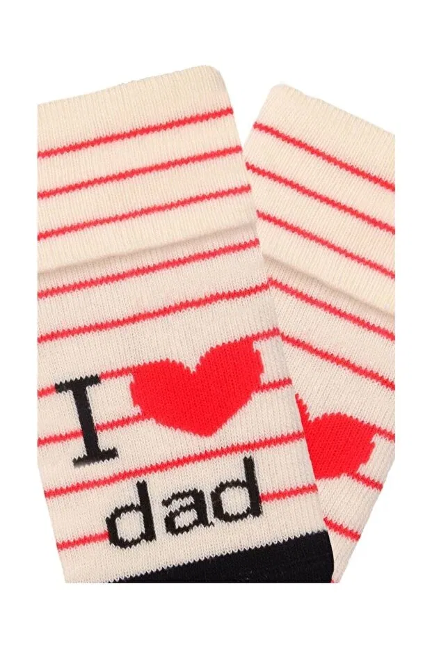 Детские носки для девочек с рисунком Сердце 3-Piece family themed non-slip sole baby girl towel socks Generic Brands, Nude Color — фото 4