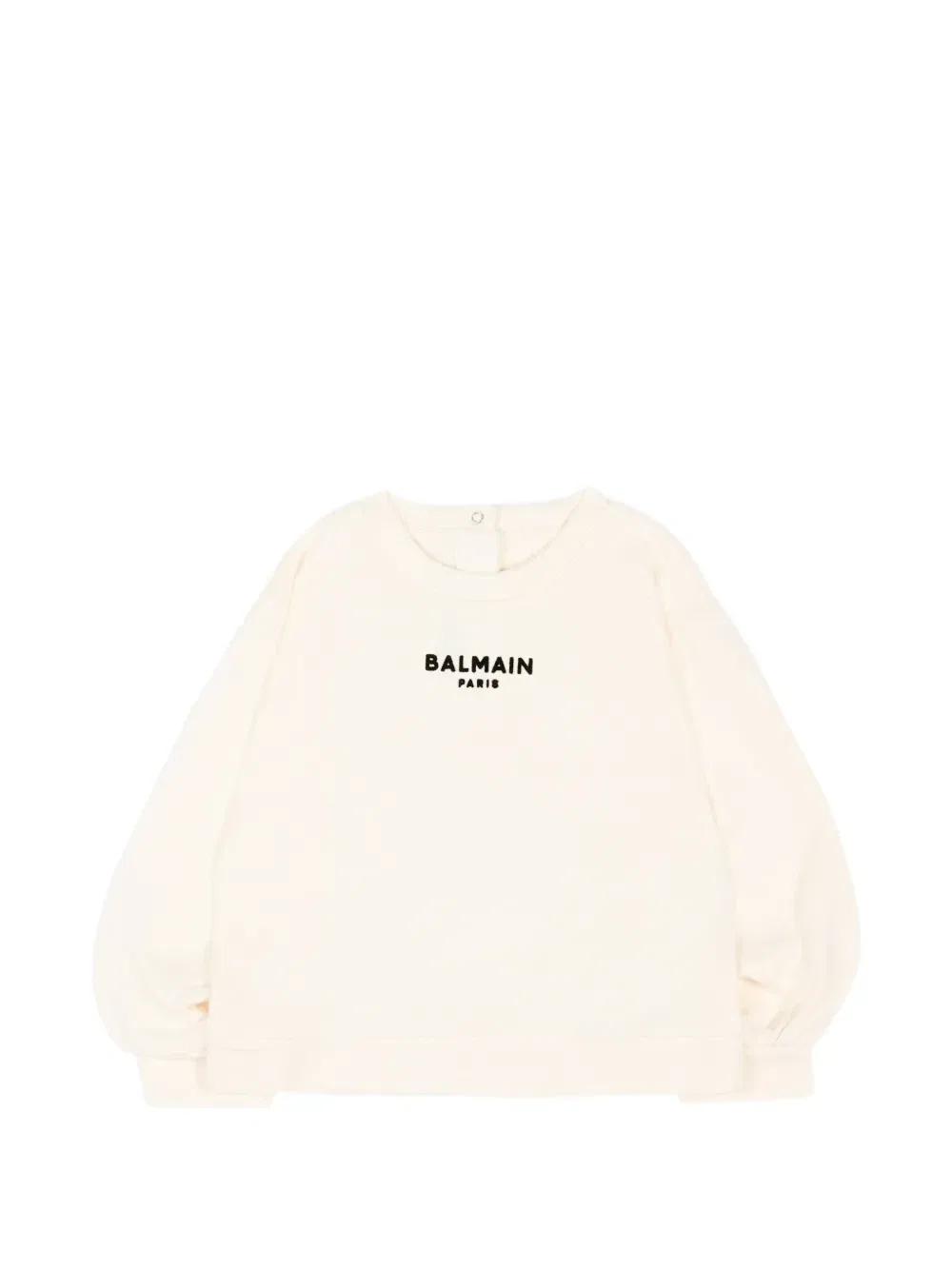 Свитер с логотипом Balmain Kids, белый