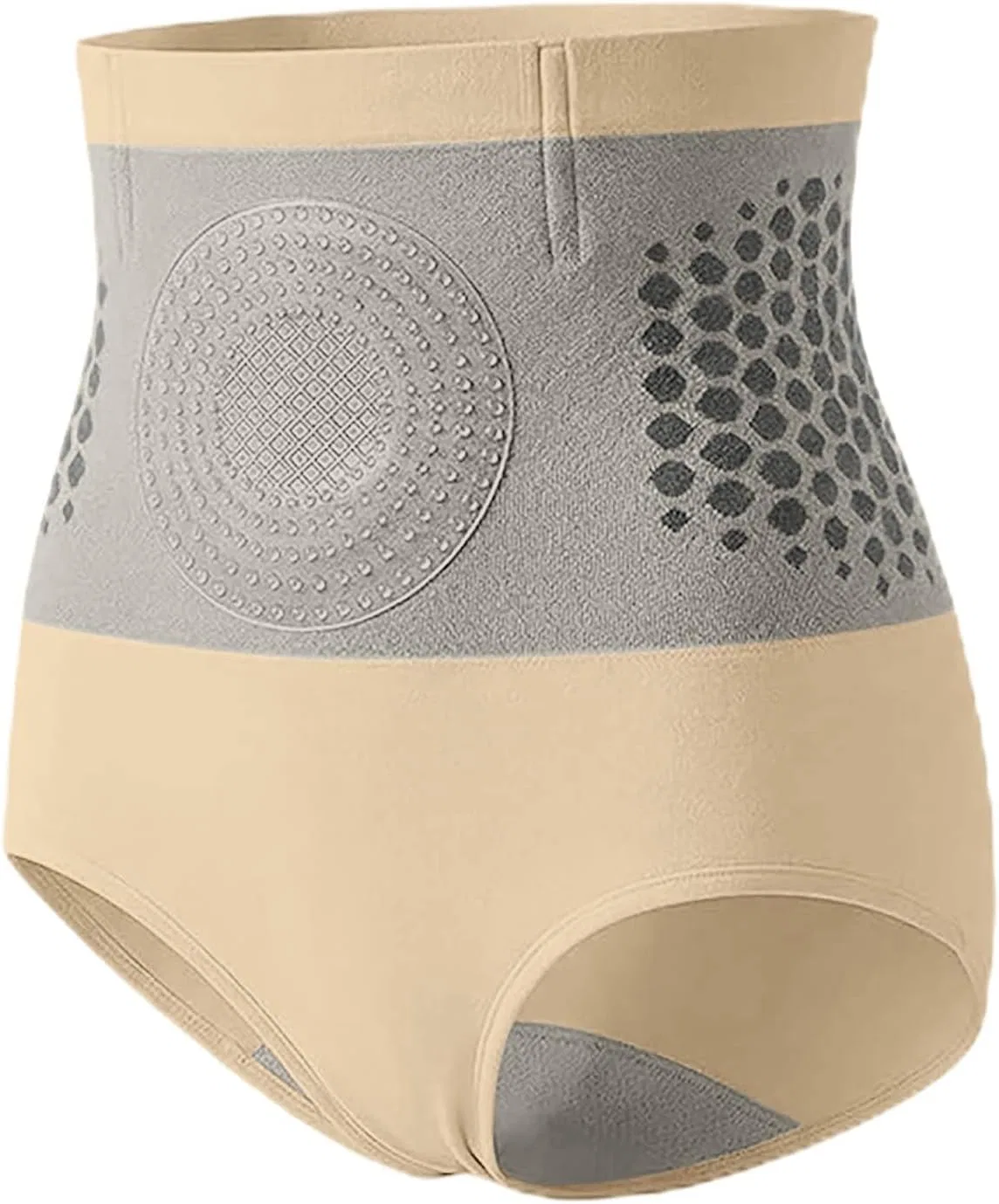 Mikropartikel-Sculpting-Shorts, высокие корректирующие шорты с утяжкой живота, Beige Generic
