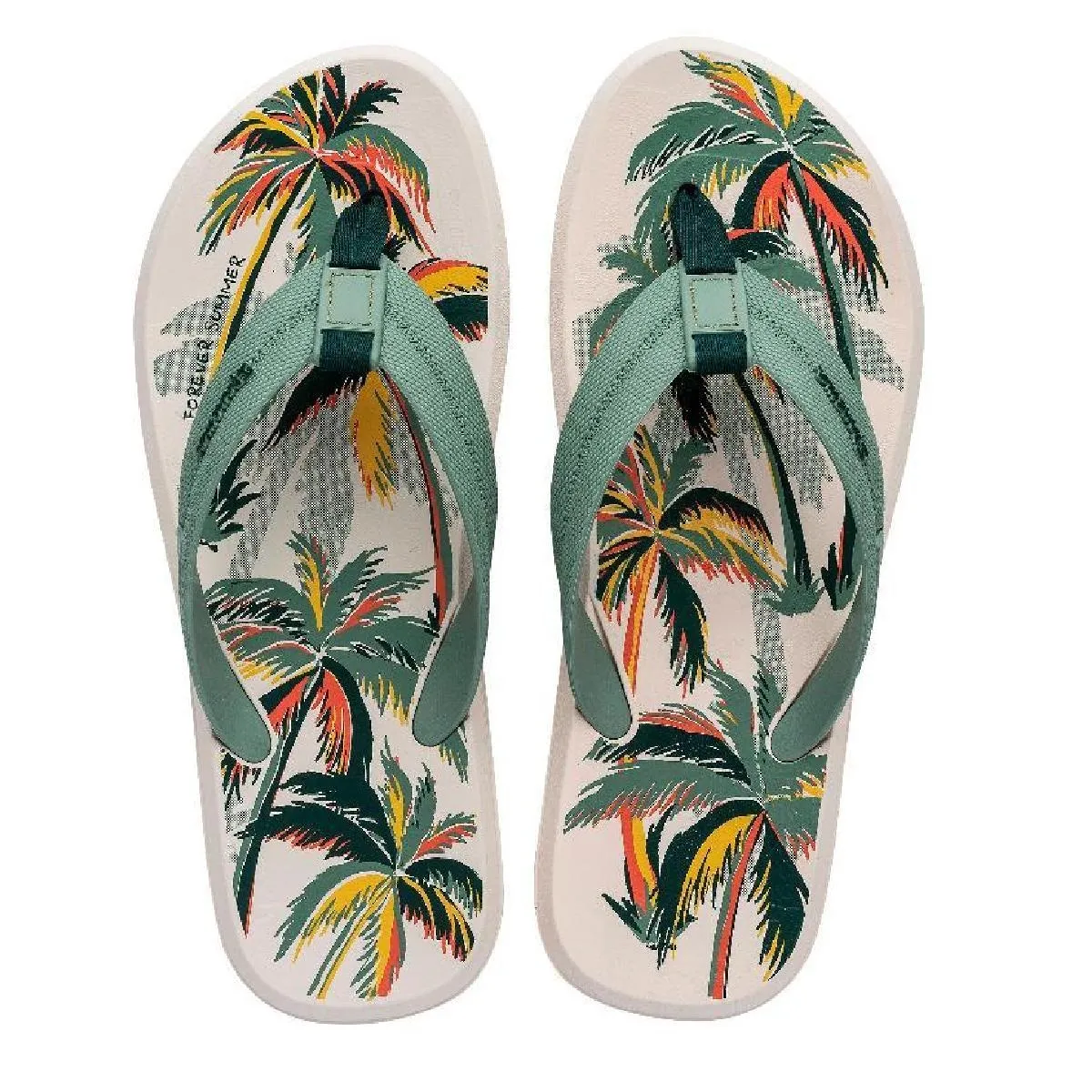 Женские пляжные шлепанцы urban graphics ad IPANEMA Ipanema, зеленовато-коричневый