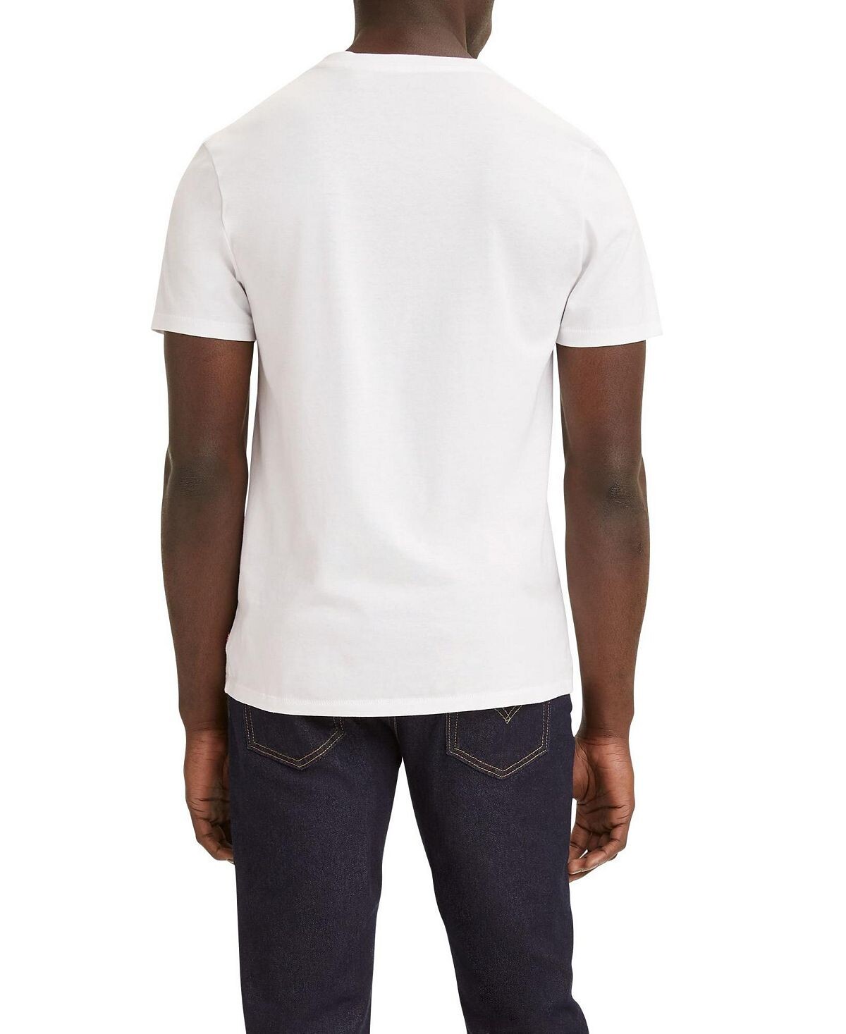 Мужская футболка с коротким рукавом и логотипом batwing Levi's, белый — фото 3