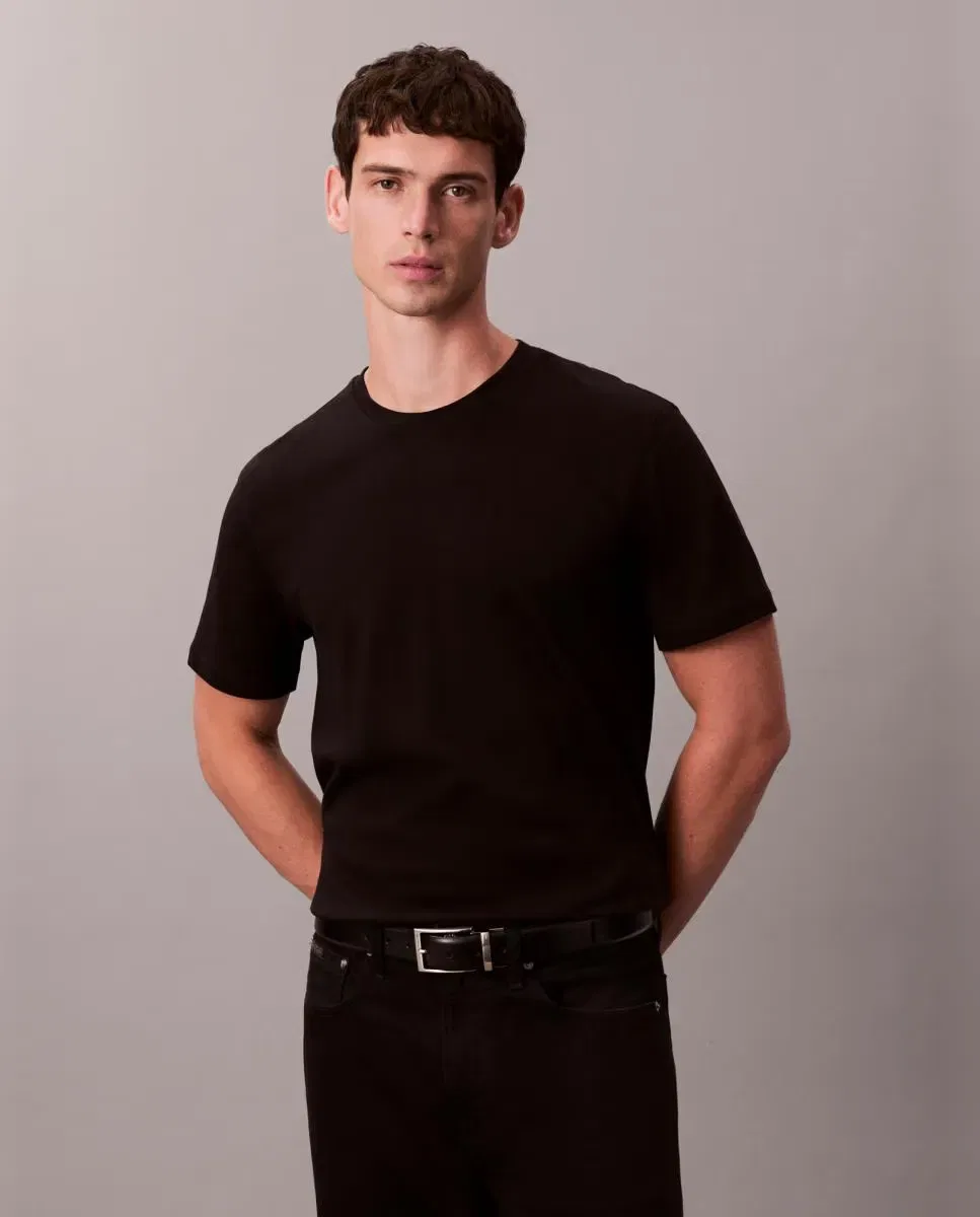 Мужская футболка с коротким рукавом Calvin Klein, Negro