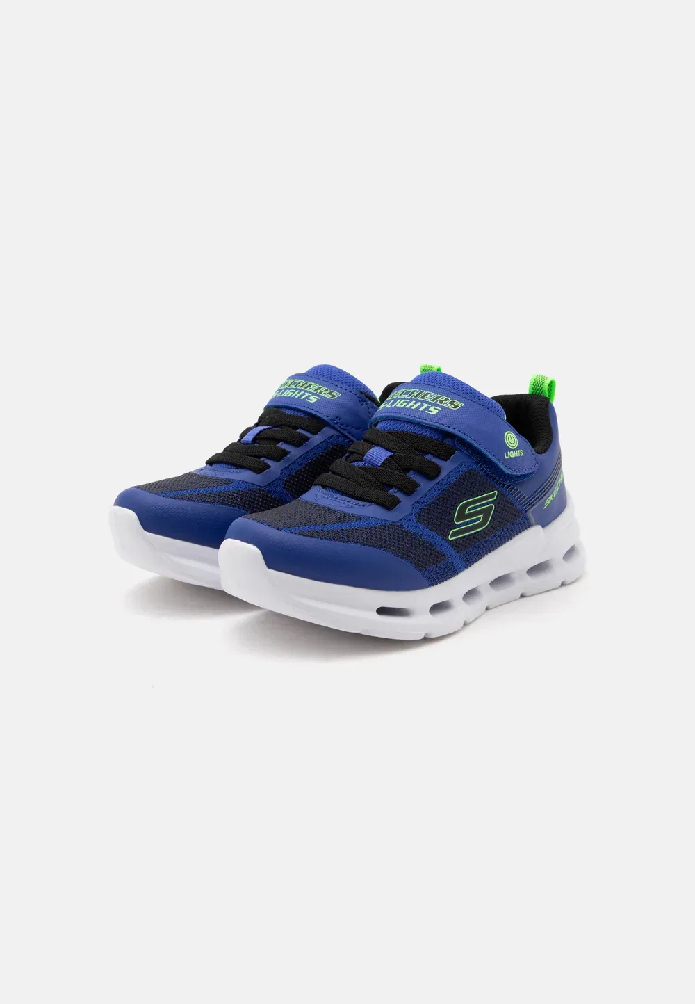 Подсветка ступеней Glide - кроссовки Skechers, Blue/Black/Lime — фото 2