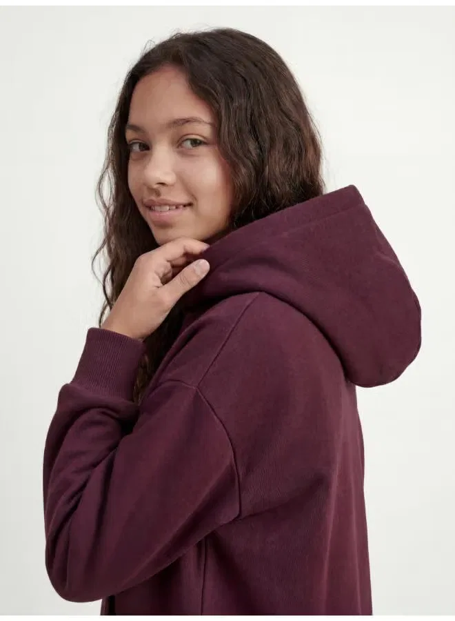 Худи с логотипом Youth regular fit Jack & Jones Junior, винный — фото 3