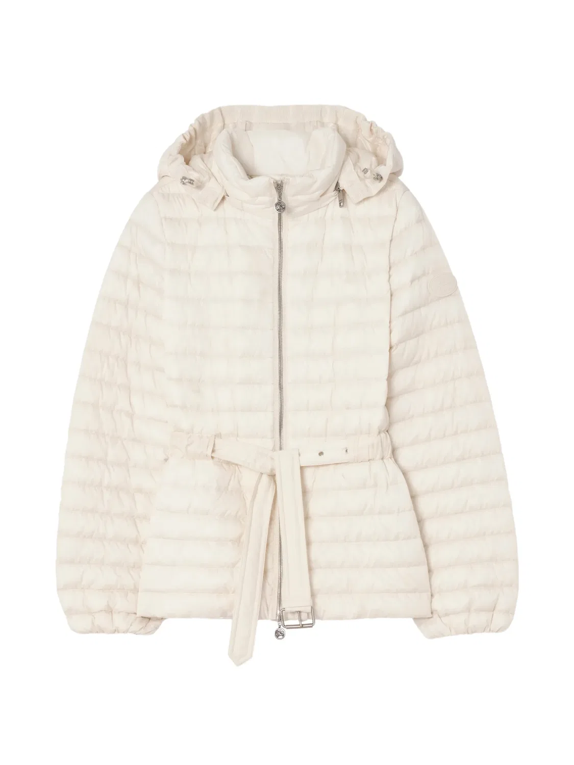 Пуховик Amberley Burberry, нейтральные цвета