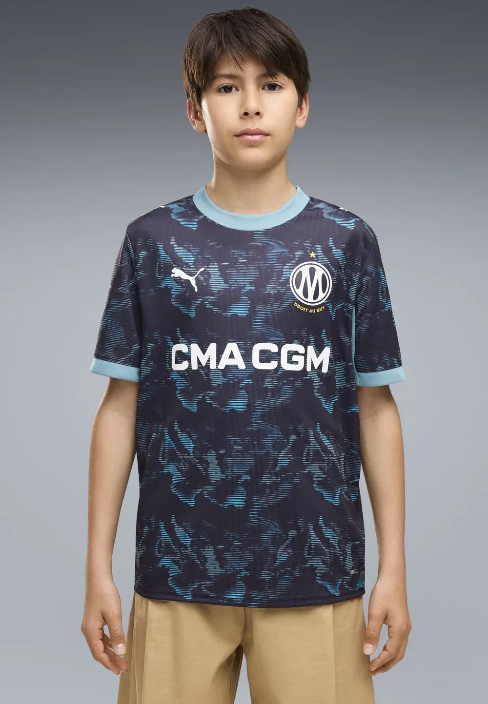 Olympique de Marseille 26/27 auswärtstrikot унисекс - клубная одежда Puma, New Navy-Baltic Sea Blue — фото 2