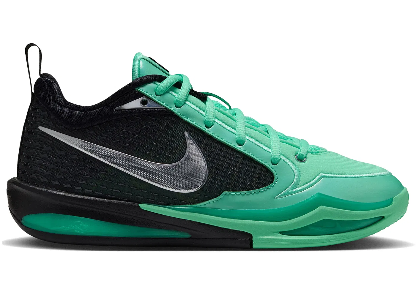 Детские кроссовки для девочек для баскетбола Nike Sabrina 4 Nike, Green Glow/Metallic Silver/Black