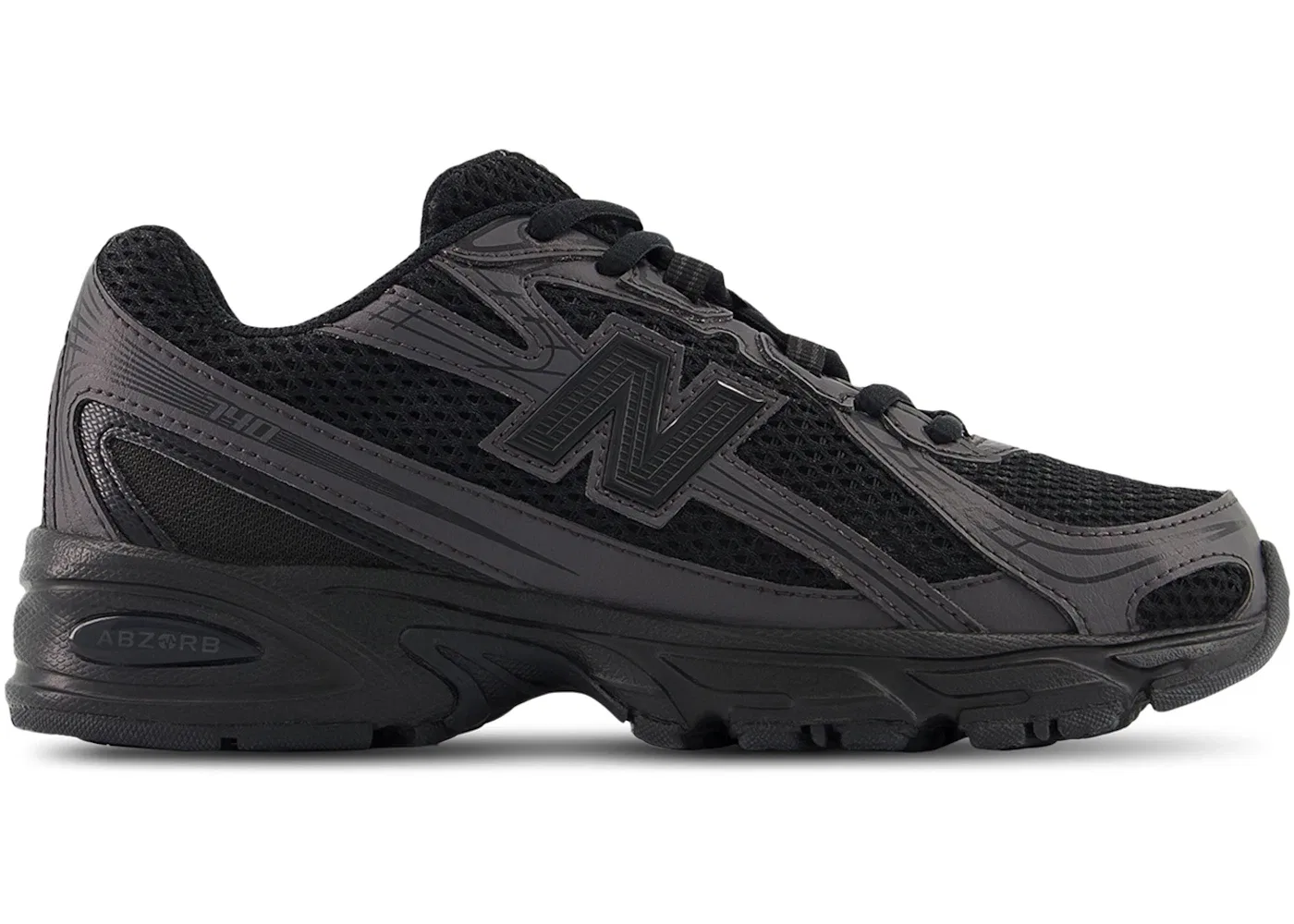 Детские кроссовки Lifestyle New Balance 740, Black/Black Cement