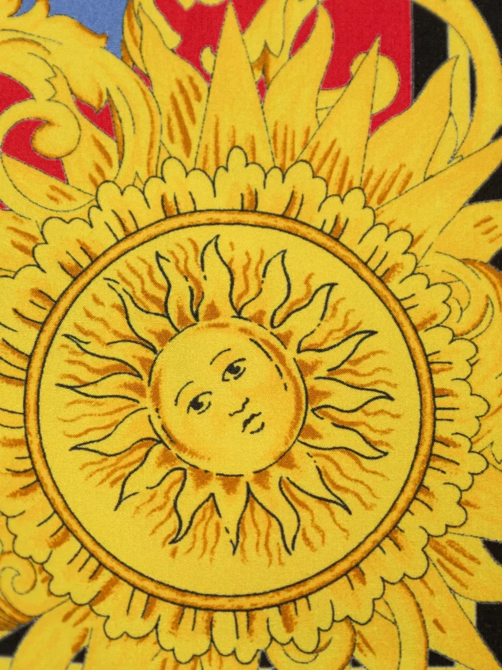Платье с оборками и принтом Sun Baby Versace Kids, синий — фото 4